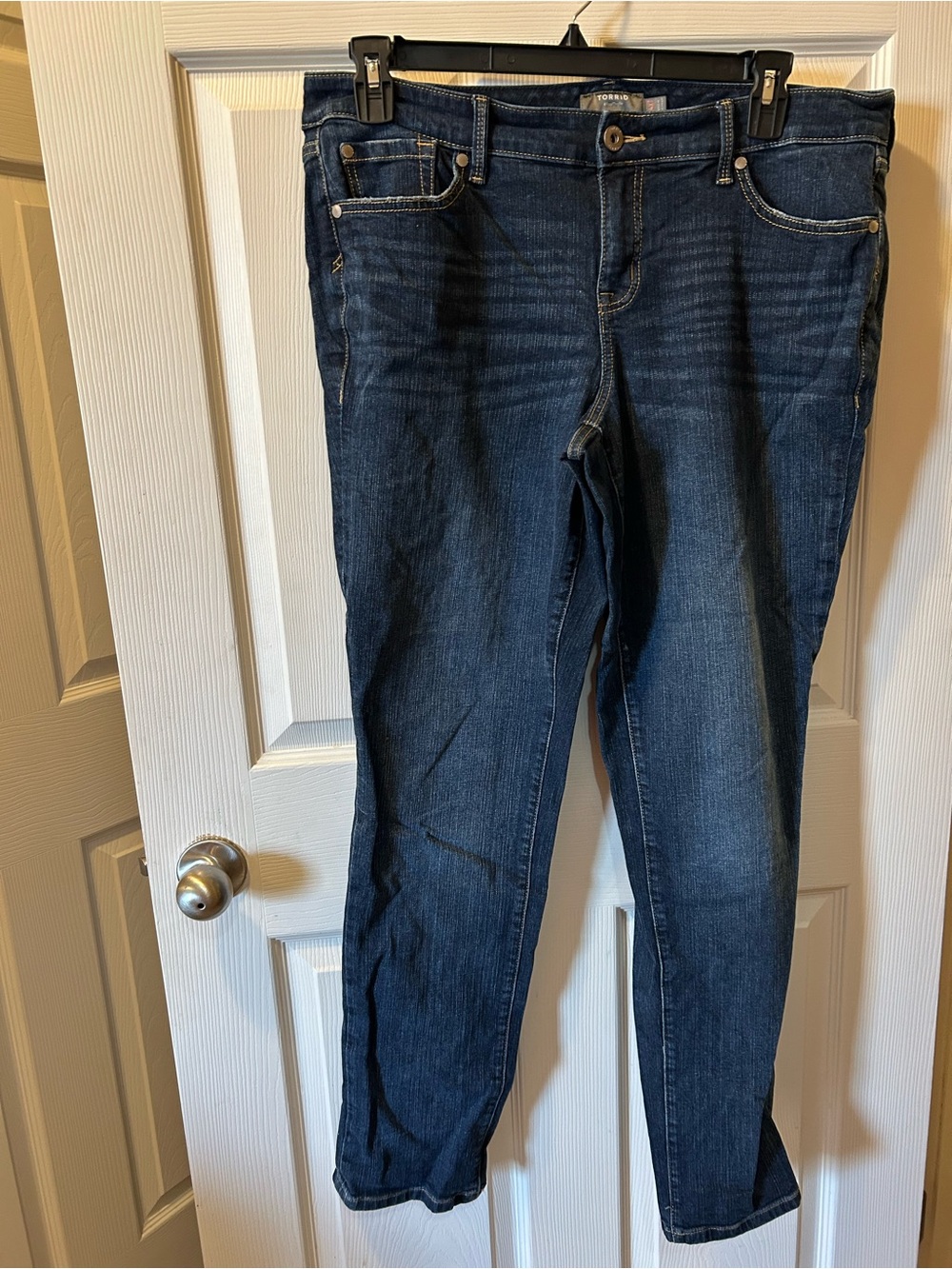 Torrid Size 14XT Dark Blue Boyfriend Straight Leg Jeans Very Good Shape